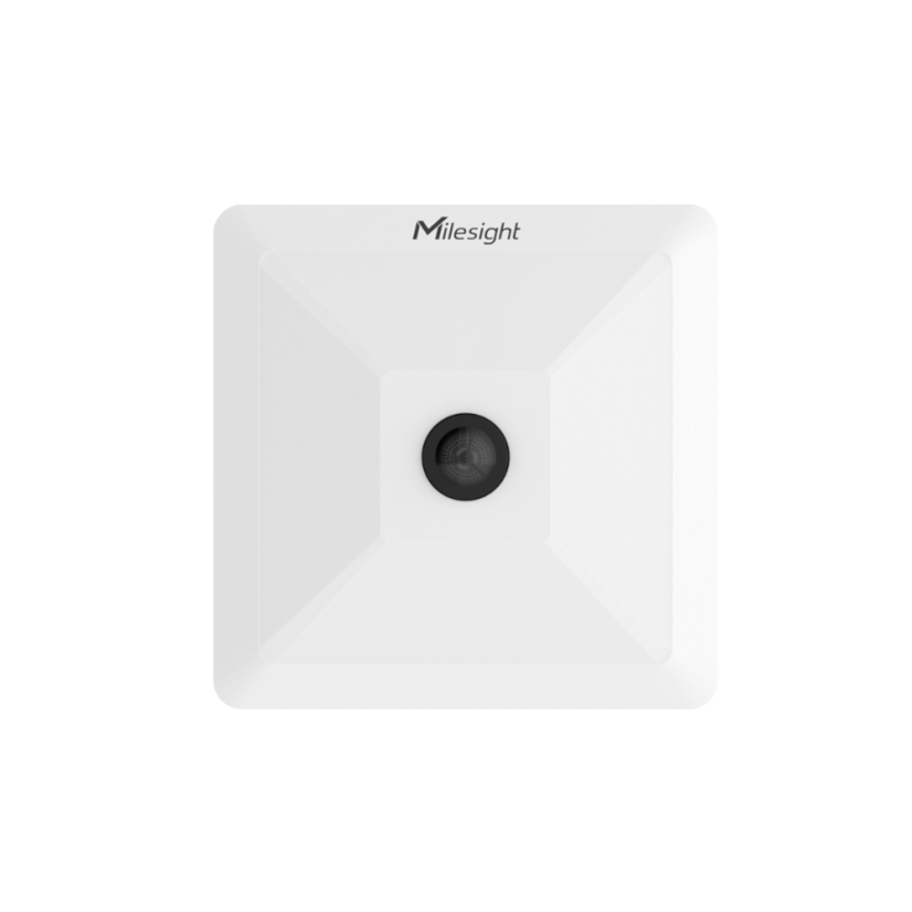 Milesight VS121 - AI Workplace Occupancy Sensor – front view with lens