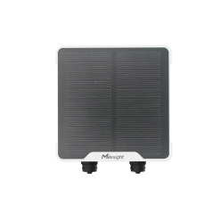 Milesight UC501 – LoRaWAN vzdálený I/O řadič – čelní pohled se solárním panelem