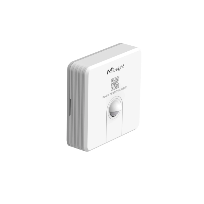 Milesight WS203 - Motion & Temperature/Humidity Sensor – angled front view