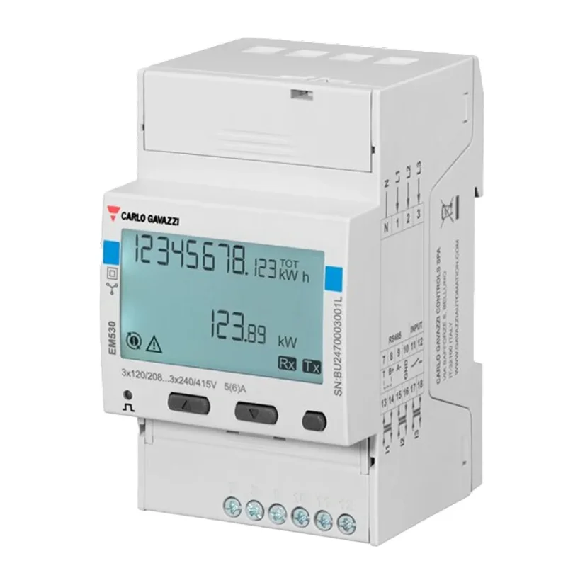 Modbus energy meter, 3-phase 230 VAC / 3x CT
