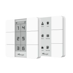 Milesight WS156 – Chytrý scénový panel – dva panely zešikma, obě obrazovky Milesight WS156 – Chytrý scénový panel – dva panely zešikma, obě obrazovky