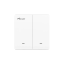 Milesight WS502 - Smart Wall Switch (2-Gang) – front view Milesight WS502 - Smart Wall Switch (2-Gang) – front view