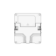 Milesight AM305L - Indoor Air Quality Sensor (5 in 1) – rear view with mounting bracket
