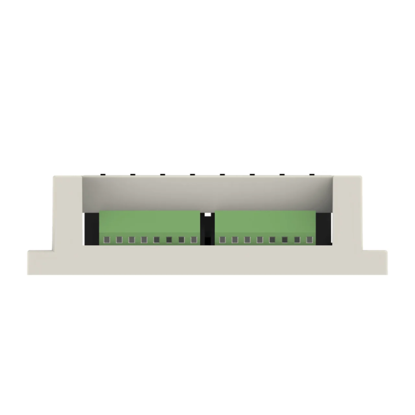 Milesight WS558 - Smart Light Controller (8 Circuits) – front edge with green terminal blocks