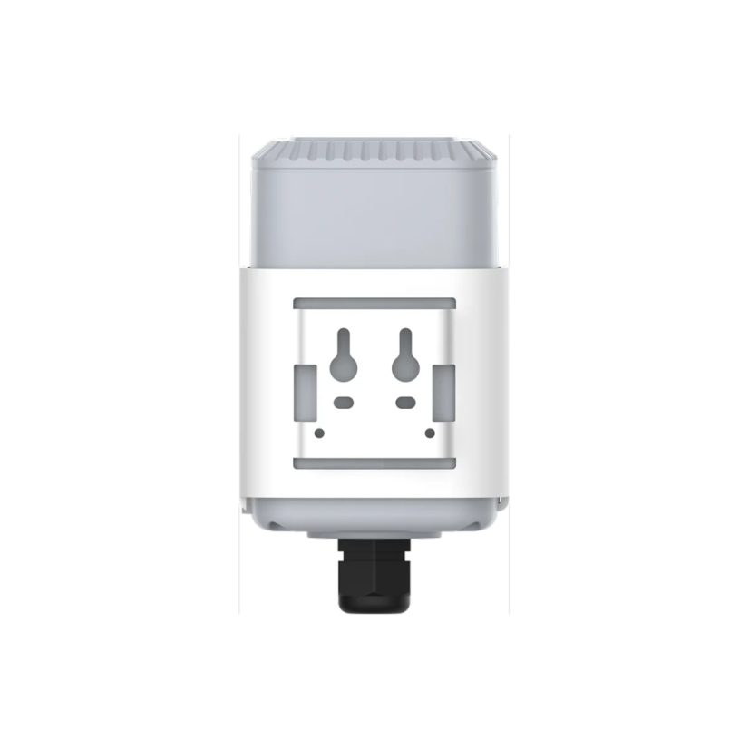 Milesight EM500-SMTC - Soil Moisture, Temperature & EC Sensor – rear view with mounting bracket