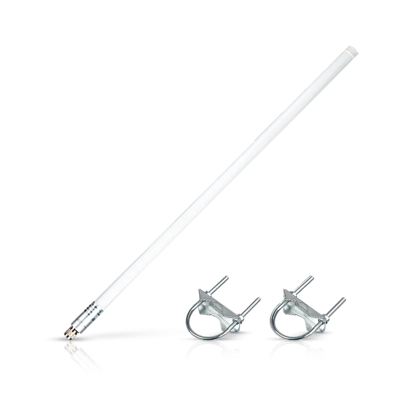 RAK Fiberglass Antenna 8dBi / 858-878 MHz – N-Type Male – long antenna, two mounting brackets RAK Fiberglass Antenna 8dBi / 858-878 MHz – N-Type Male – long antenna, two mounting brackets