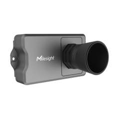 Milesight EM400-UDL - Ultrasonic Distance/Level Sensor – angled view with ultrasonic transducer